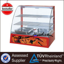 K100 Curved Glass Electric Food Warming Display Showcase